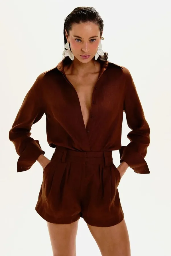 CAMISA BIA MARROM PAREÔ