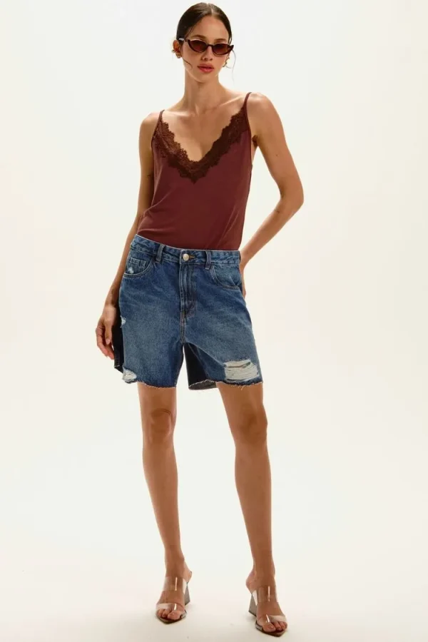 SHORTS DOROTI JEANS ESCURO