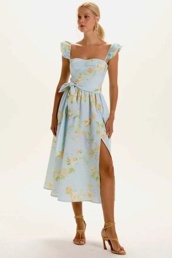 VESTIDO MIDI LUNA ICE FLOWER